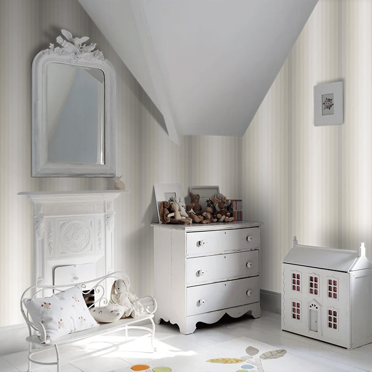 Tone On Tone Wallpaper - Cool Cotton - Ohpopsi - STR50143W - Premier Wallcovering