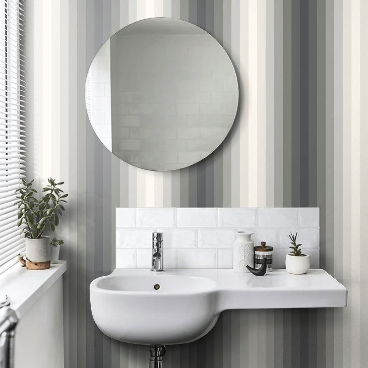 Tone On Tone Wallpaper - Charcoal - Ohpopsi - STR50144W - Premier Wallcovering