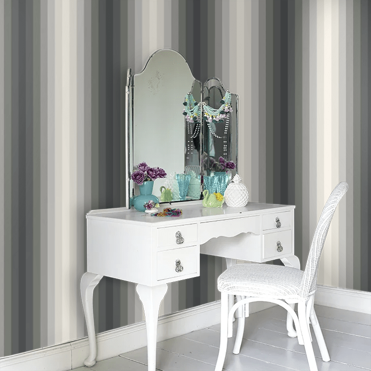 Tone On Tone Wallpaper - Charcoal - Ohpopsi - STR50144W - Premier Wallcovering