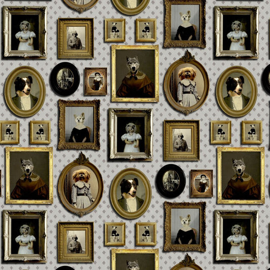 Top Dog Wallpaper - Cream - The Graduate Collection - CC1TDOGCREAM - Premier Wallcovering