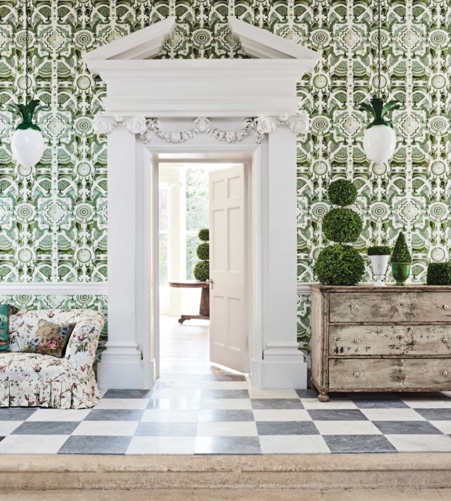 Topiary Wallpaper - Olive Green - 115/2005 - Cole & Son - Premier Wallcovering