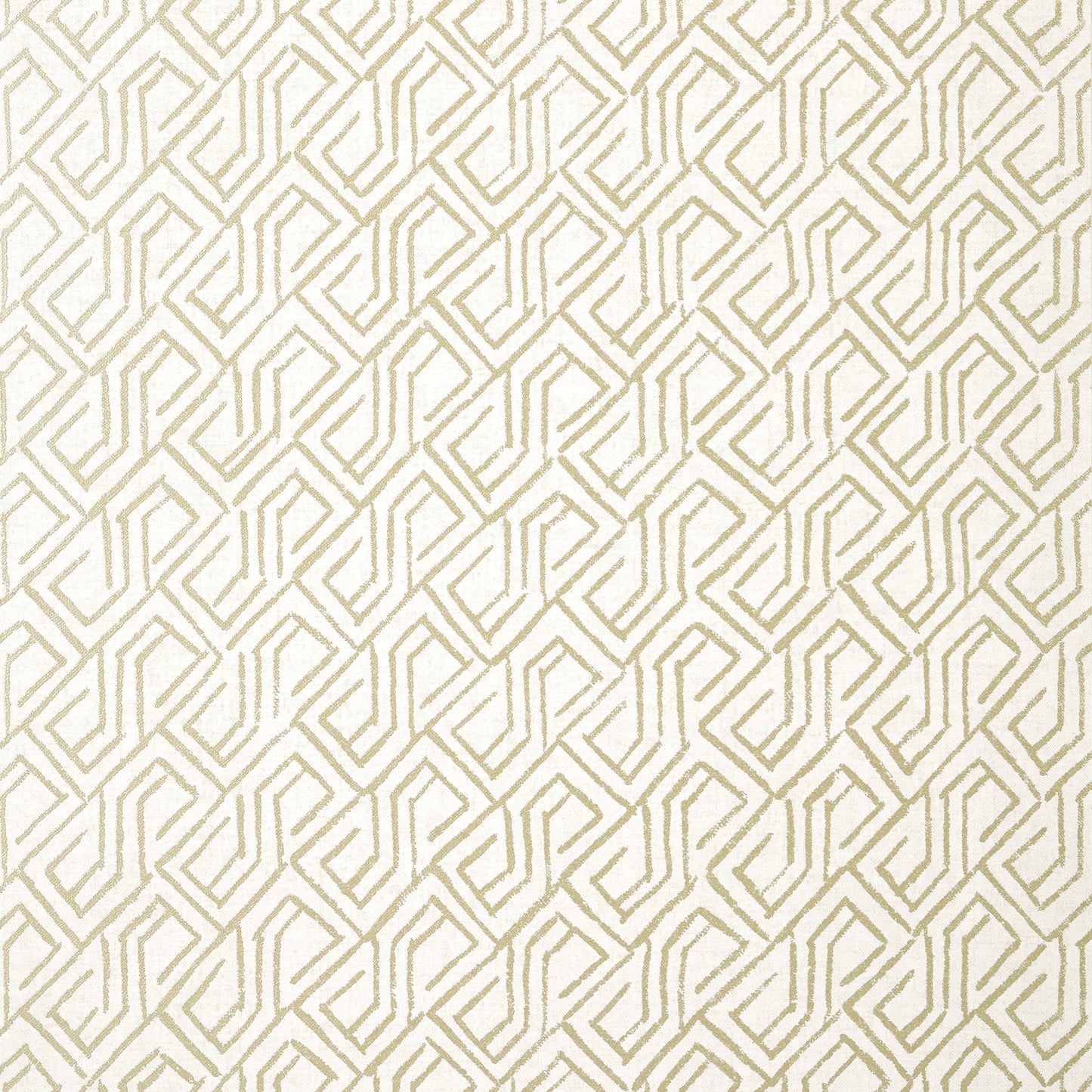 Tortona Wallpaper - Metallic Gold on Cream - Thibaut - T12839 - Premier Wallcovering