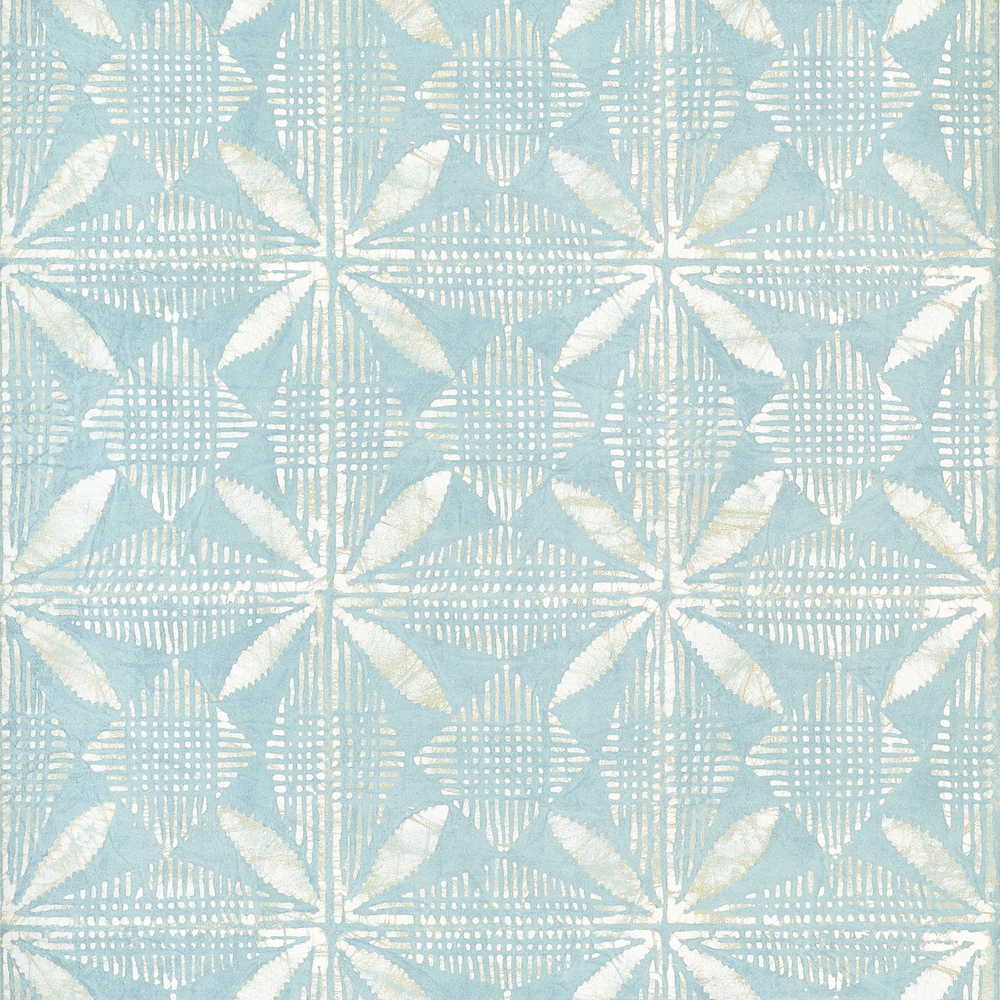 Tortuga Batik Wallpaper - Light Blue - Thibaut - T15842 - Premier Wallcovering
