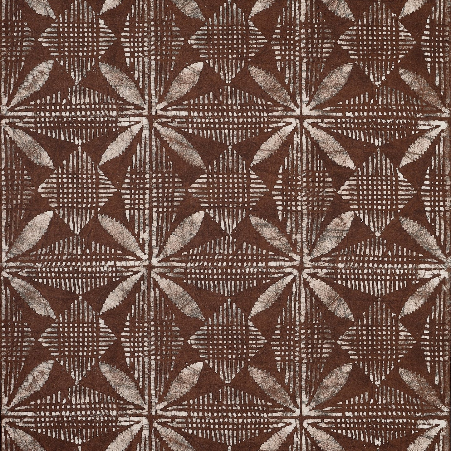 Tortuga Batik Wallpaper - Brown - Thibaut - T15840 - Premier Wallcovering