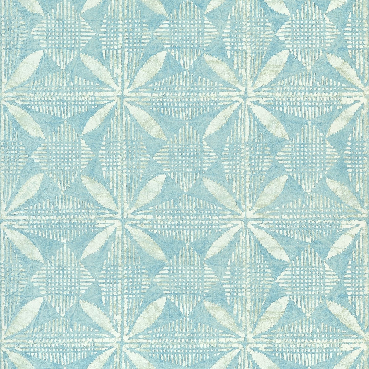 Tortuga Batik Wallpaper - Turquoise - Thibaut - T15841 - Premier Wallcovering