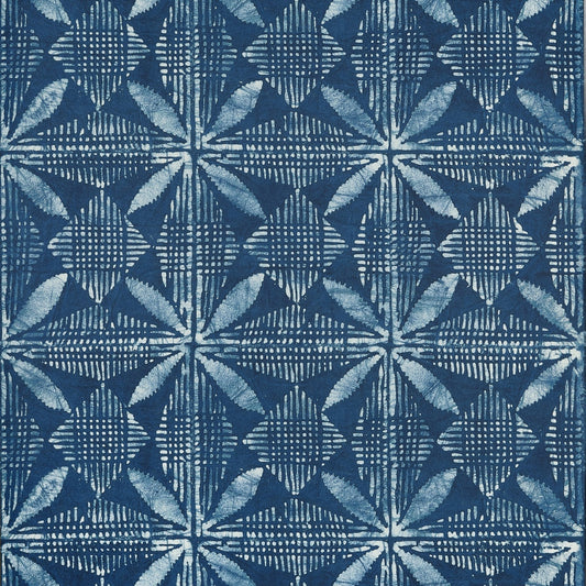 Tortuga Batik Wallpaper - Navy - Thibaut - T15837 - Premier Wallcovering