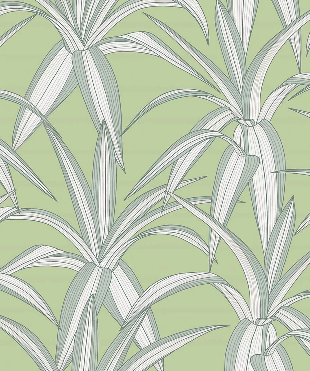 Tossed Cradle Plant Wallpaper - Spring Green - NextWall - NW51704 - Premier Wallcovering