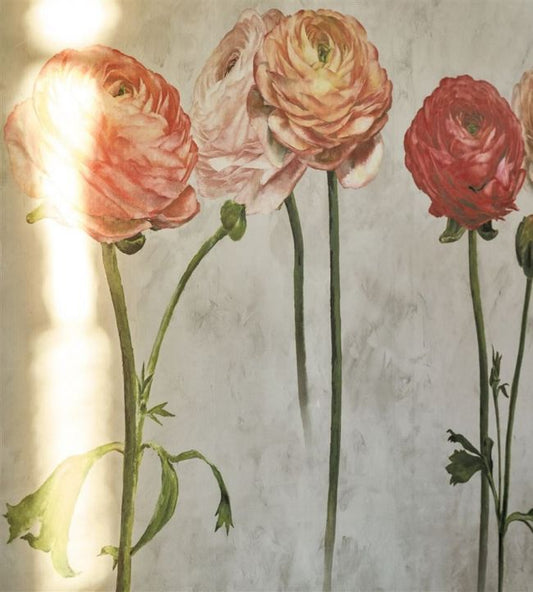 Tourangelle Scene 2 Wallpaper - Peony - PDG1100/01 - Designers Guild - Premier Wallcovering