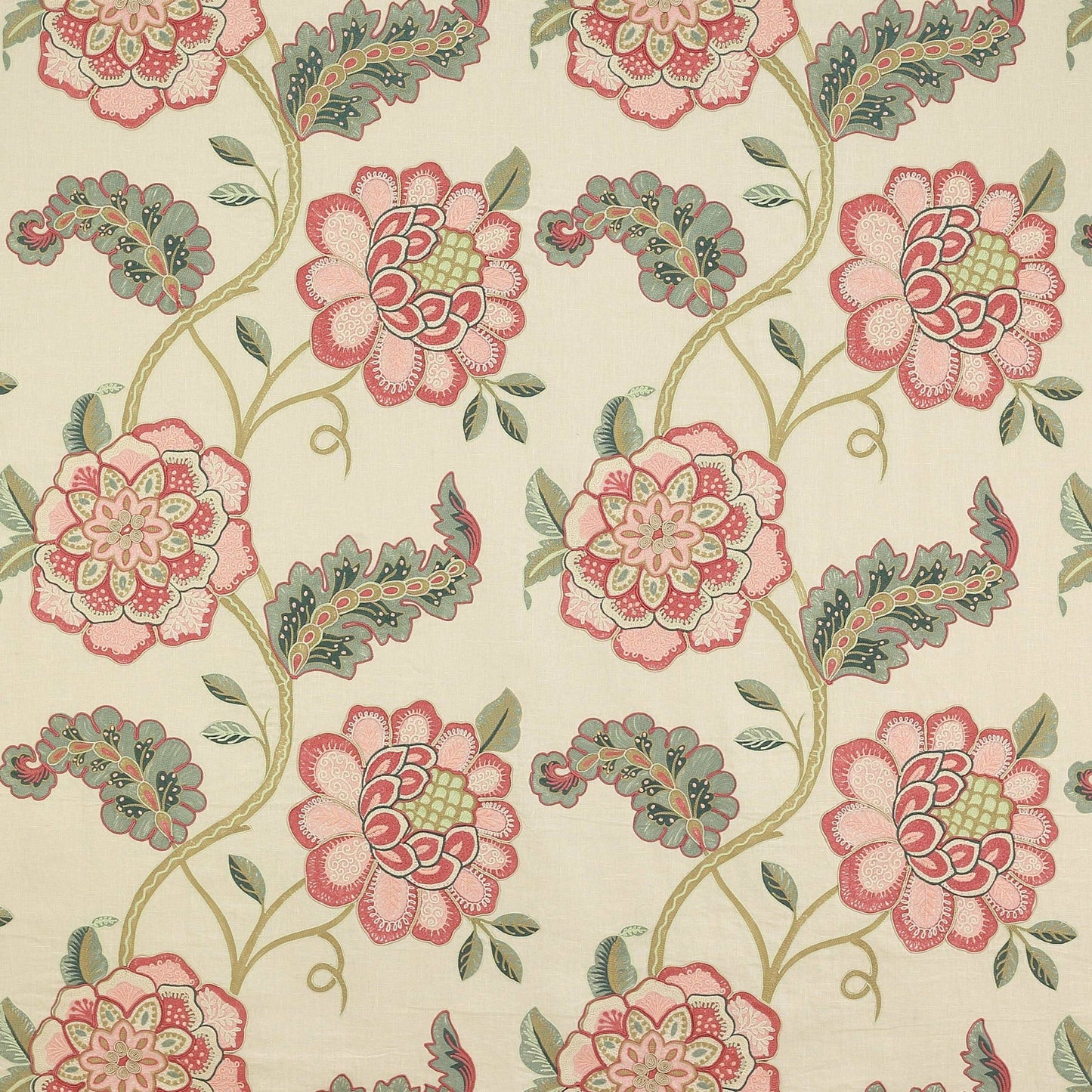 Tourelles Fabric - Rose Ancien - Manuel Canovas - M4041-02 - Premier Wallcovering
