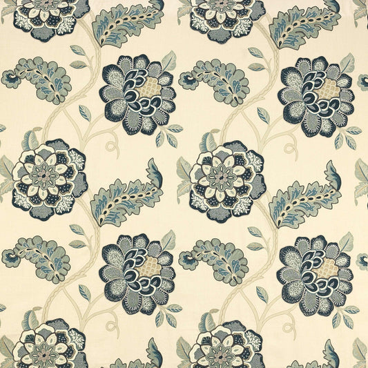 Tourelles Fabric - Indigo - Manuel Canovas - M4041-01 - Premier Wallcovering