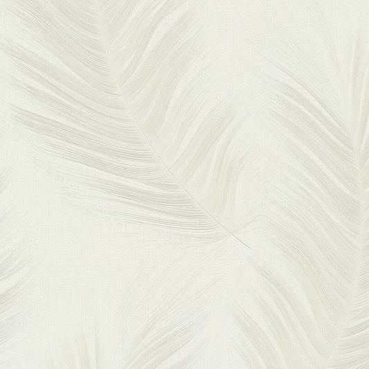 Trace Feather Wallpaper - Beige - Erismann - 10516 - 02 - Premier Wallcovering