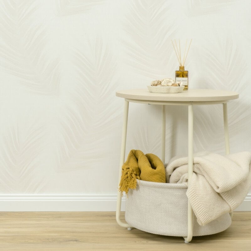 Trace Feather Wallpaper - Beige - Erismann - 10516 - 02 - Premier Wallcovering