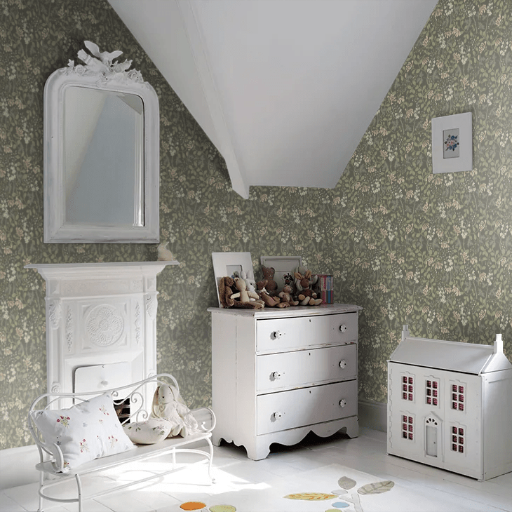 Tradgardsfrojd Wallpaper - Charcoal - Boråstapeter - 6986 - Premier Wallcovering