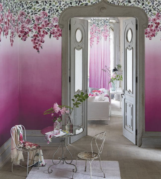 Trailing Rose Wallpaper - Peony - PDG656/01 - Designers Guild - Premier Wallcovering