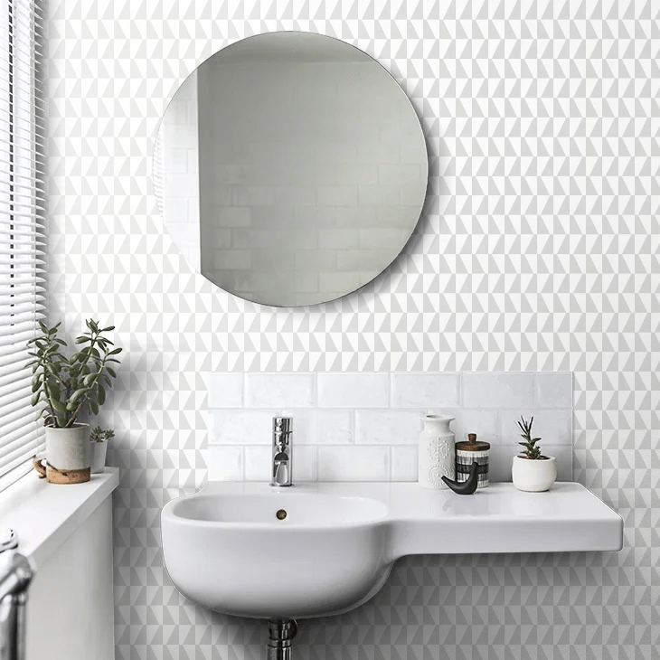 Trapez Wallpaper - Silver - Boråstapeter - 1778 - Premier Wallcovering
