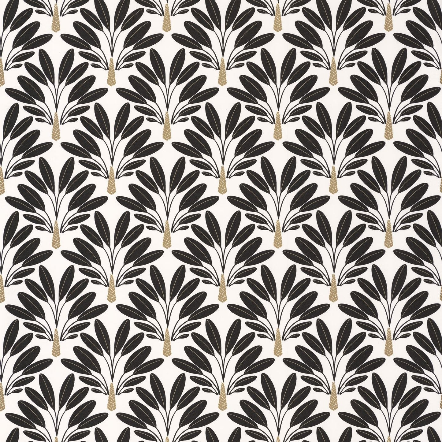 Traveller Tree Wallpaper - Noir Blanc - Caselio - 101269026 - Premier Wallcovering