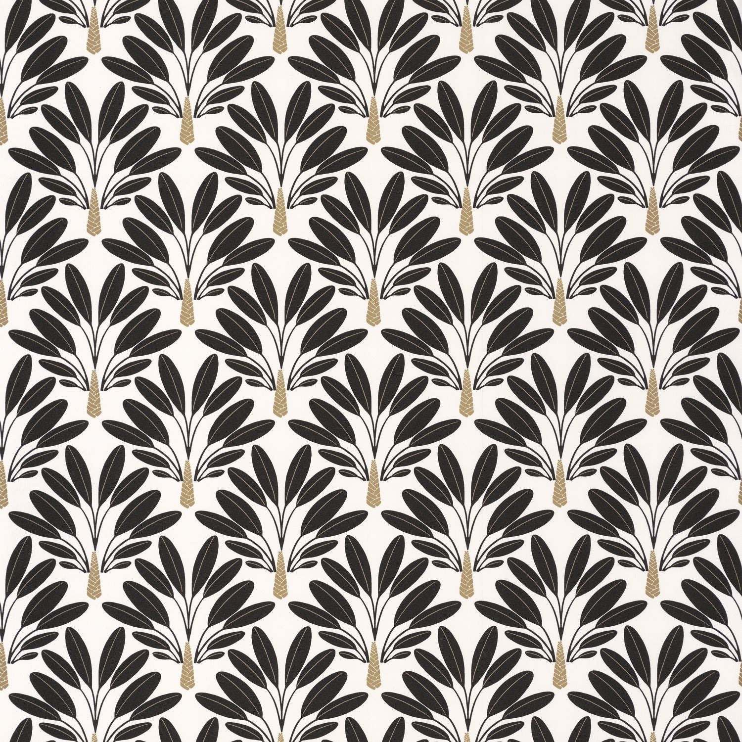 Traveller Tree Wallpaper - Noir Blanc - Caselio - 101269026 - Premier Wallcovering