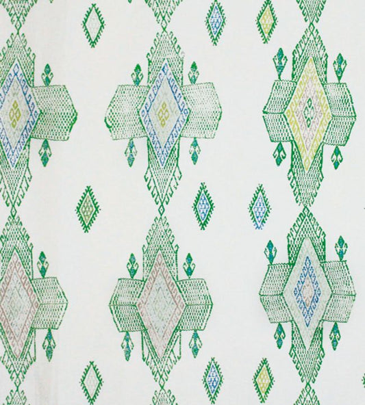Travelling Light Fabric - Green - Christopher Farr Cloth - CF116 - 01 - Premier Wallcovering