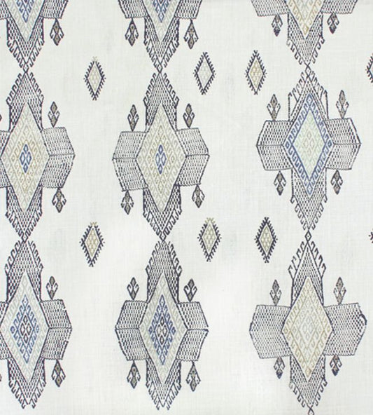 Travelling Light Fabric - Indigo - Christopher Farr Cloth - CF116 - 02 - Premier Wallcovering