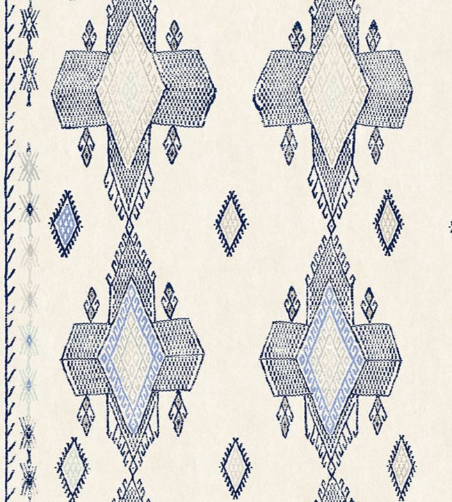 Travelling Light Wallpaper - Cobalt - Christopher Farr Cloth - CFW103 - 01 - Premier Wallcovering