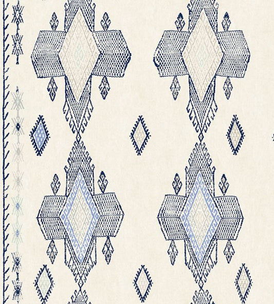 Travelling Light Wallpaper - Cobalt - Christopher Farr Cloth - CFW103 - 01 - Premier Wallcovering