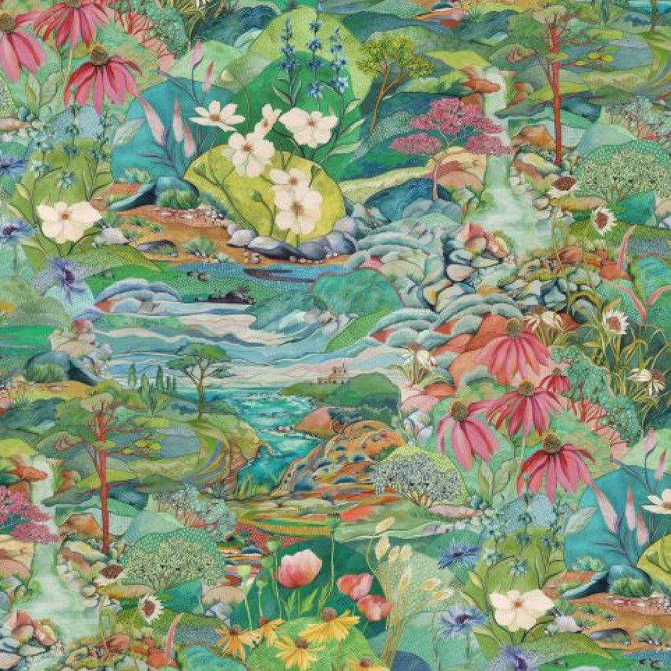Trebah Wallpaper - Emerald - Osborne & Little - W7685-01 - Premier Wallcovering