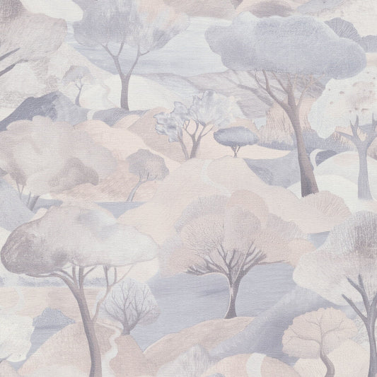 Tree Landscape Wallpaper - Natural - Erismann - 10433 - 02 - Premier Wallcovering