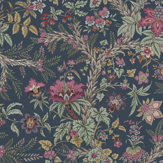 Tree Of Life Wallpaper - Navy - Warner House - Premier Wallcovering