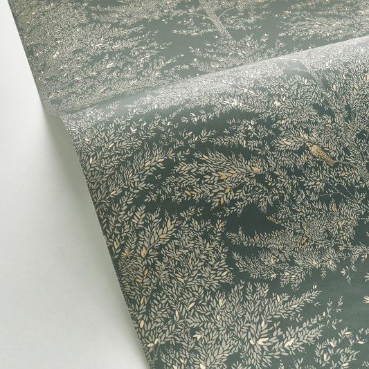 Tree Of Life Wallpaper - Vert Kaki - Caselio - 102977728 - Premier Wallcovering