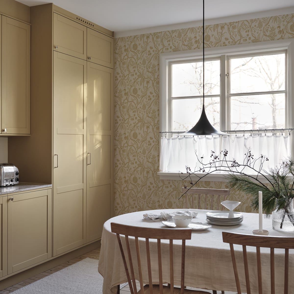 Tree of Life Wallpaper - Honey - Sandberg - S10616 - Premier Wallcovering