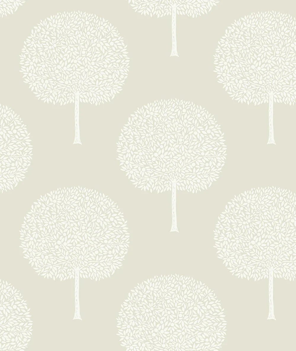 Tree Orchard Wallpaper - Sea Salt - NextWall - NW60300 - Premier Wallcovering