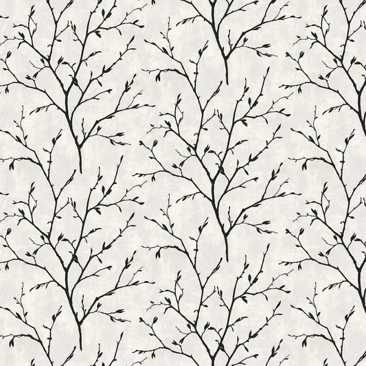 Tree Silhouette Wallpaper - Contrast - NextWall - NW57400 - Premier Wallcovering