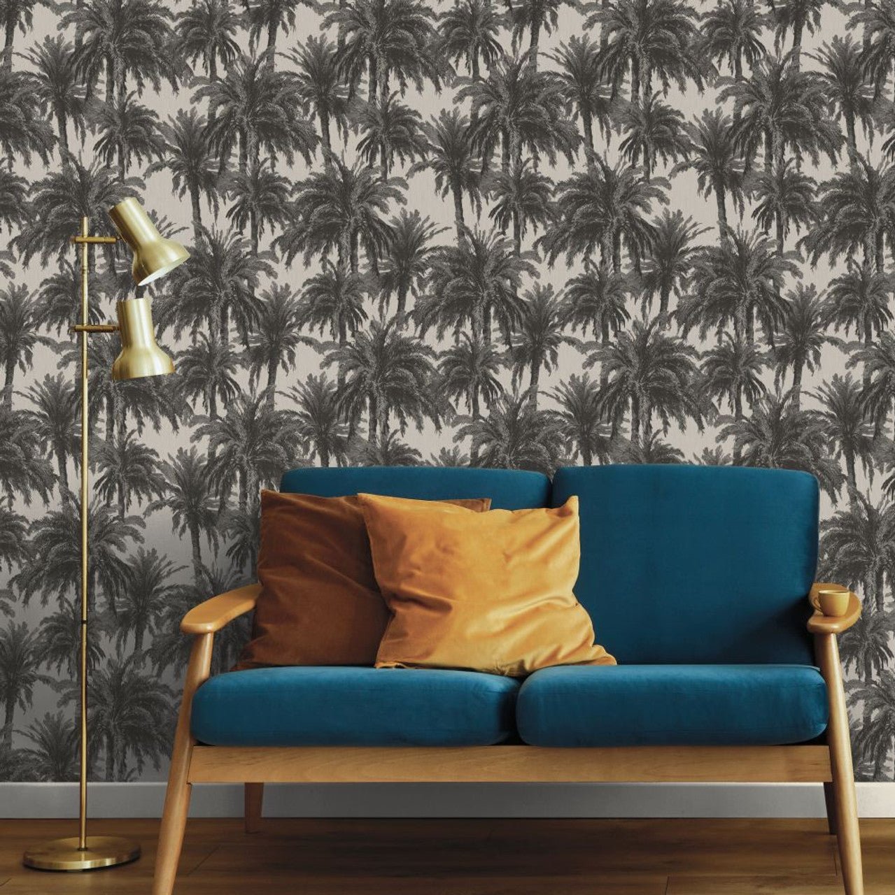 Treetops Eden Wallpaper - Black - Ted Baker - 13050 - Premier Wallcovering