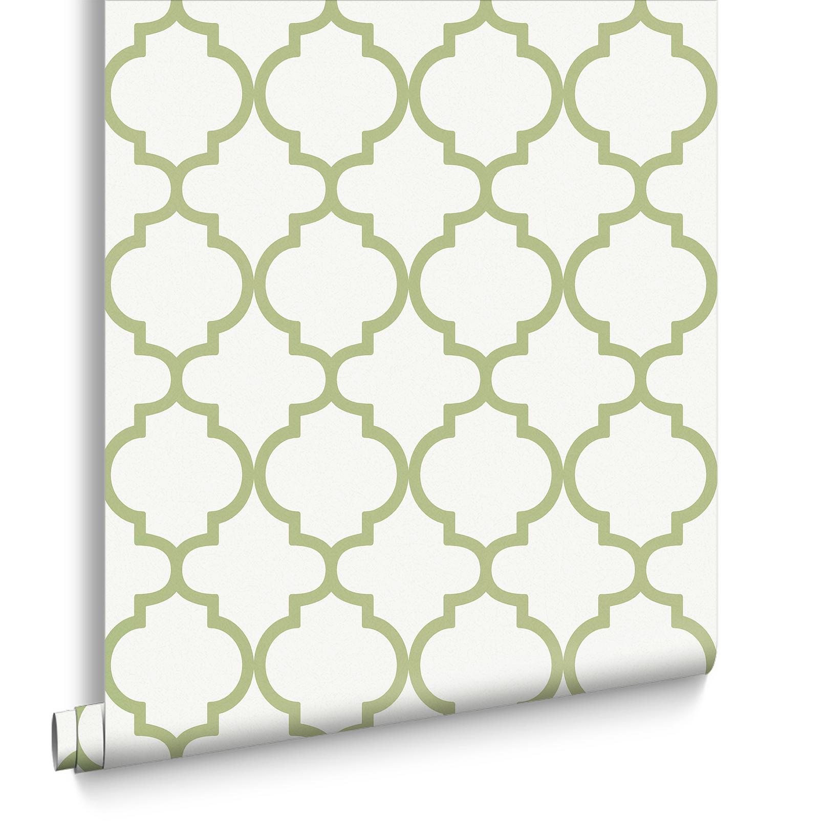 Trellia Wallpaper - Green - Graham & Brown - 130301 - Premier Wallcovering