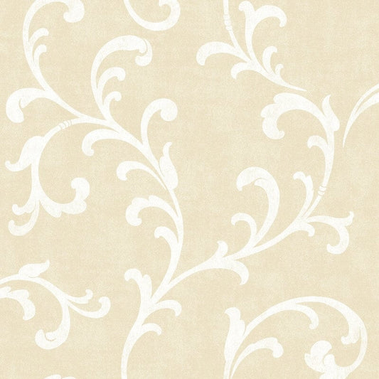 Trellis Scroll Wallpaper - Gold - SK Filson - DE41833 - Premier Wallcovering