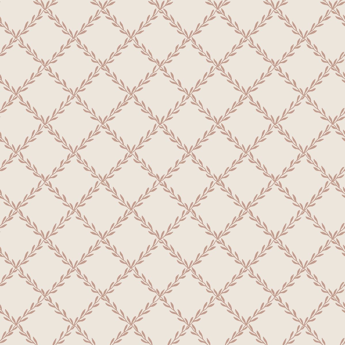 Trellis Wallpaper - Terracotta - Sandberg - S10305 - Premier Wallcovering