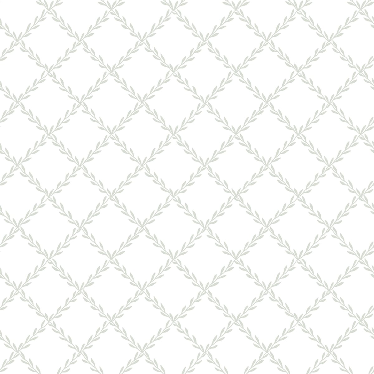 Trellis Wallpaper - Garden Green - Sandberg - S10301 - Premier Wallcovering