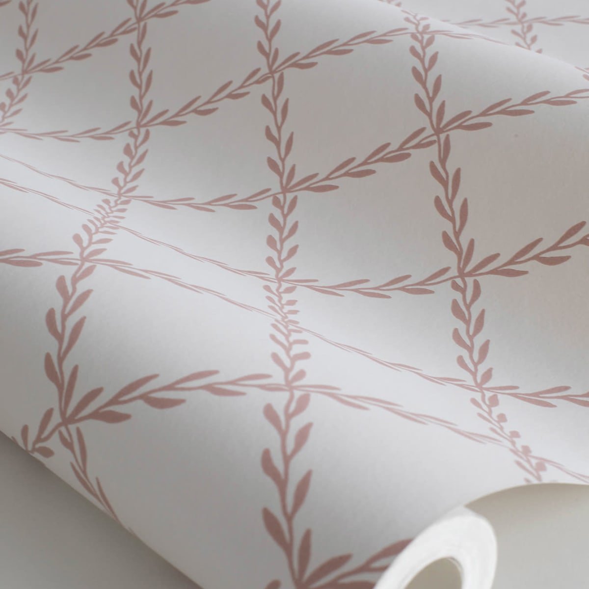 Trellis Wallpaper - Terracotta - Sandberg - S10305 - Premier Wallcovering