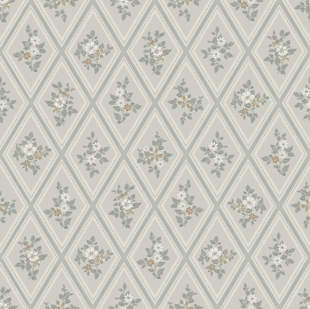 Trellis Wallpaper - Blue - Midbec - 16016 - Premier Wallcovering