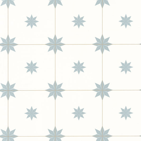 Trendy Tiles Wallpaper - Smoke Blue - Caselio - 102716026 - Premier Wallcovering