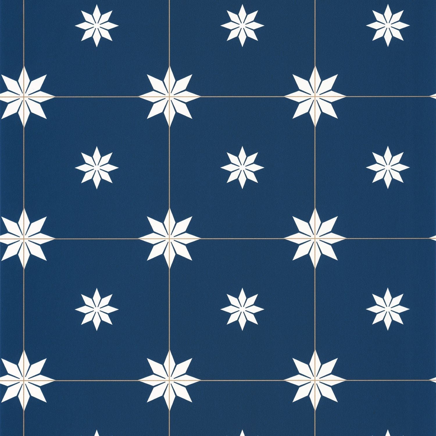 Trendy Tiles Wallpaper - Midnight Blue - Caselio - 102716202 - Premier Wallcovering