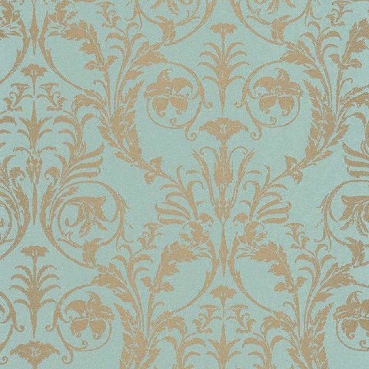 Trianon Montsegur Wallpaper - Vert Amande - Casadeco - 86027127 - Premier Wallcovering