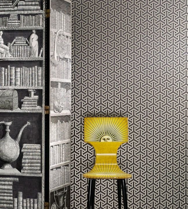 Trifid Wallpaper - Expresso - Osborne & Little - W5556-03 - Premier Wallcovering