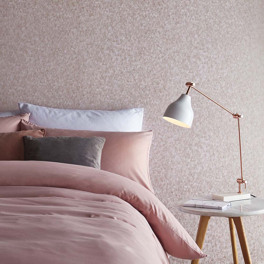 Trinity Wallpaper - Soft Rose Gold - Graham & Brown - 105109 - Premier Wallcovering