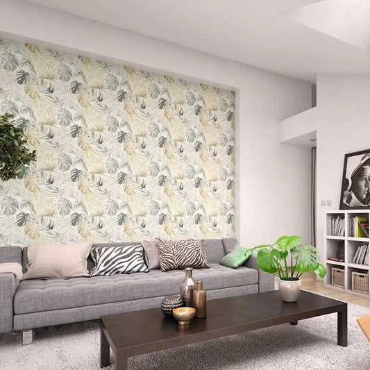 Tropica Wallpaper - Linen & Stone - Ohpopsi - WLD53130W - Premier Wallcovering