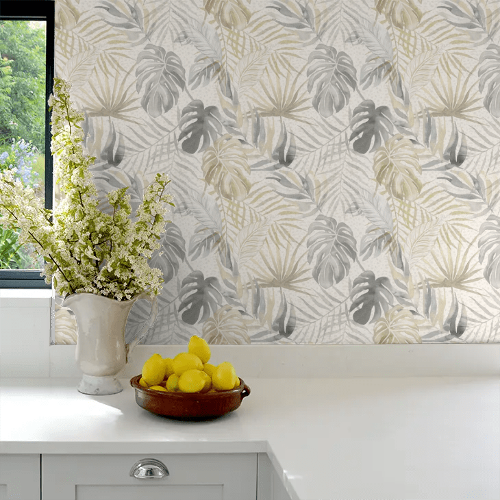 Tropica Wallpaper - Linen & Stone - Ohpopsi - WLD53130W - Premier Wallcovering