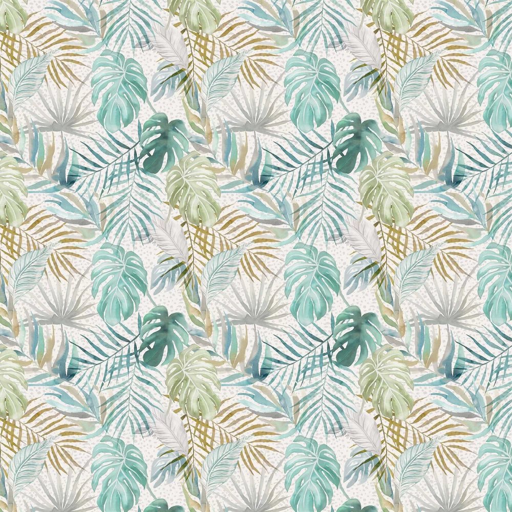 Tropica Wallpaper - Turquoise - Ohpopsi - WLD53132W - Premier Wallcovering