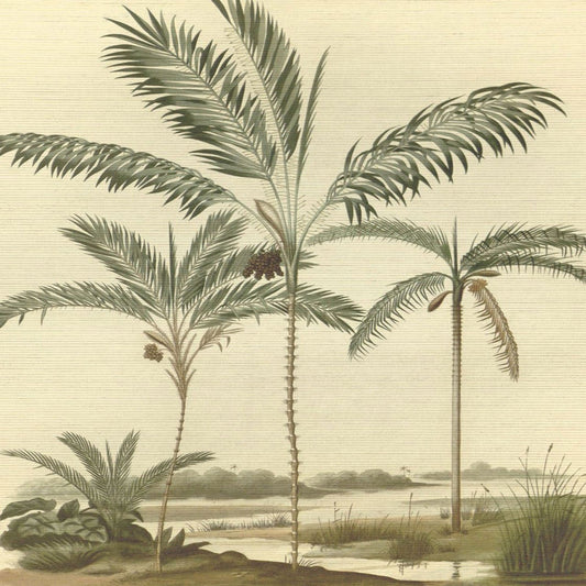 Tropical Oasis Mural Wallpaper - Cream - Eijffinger - 317406 - Premier Wallcovering