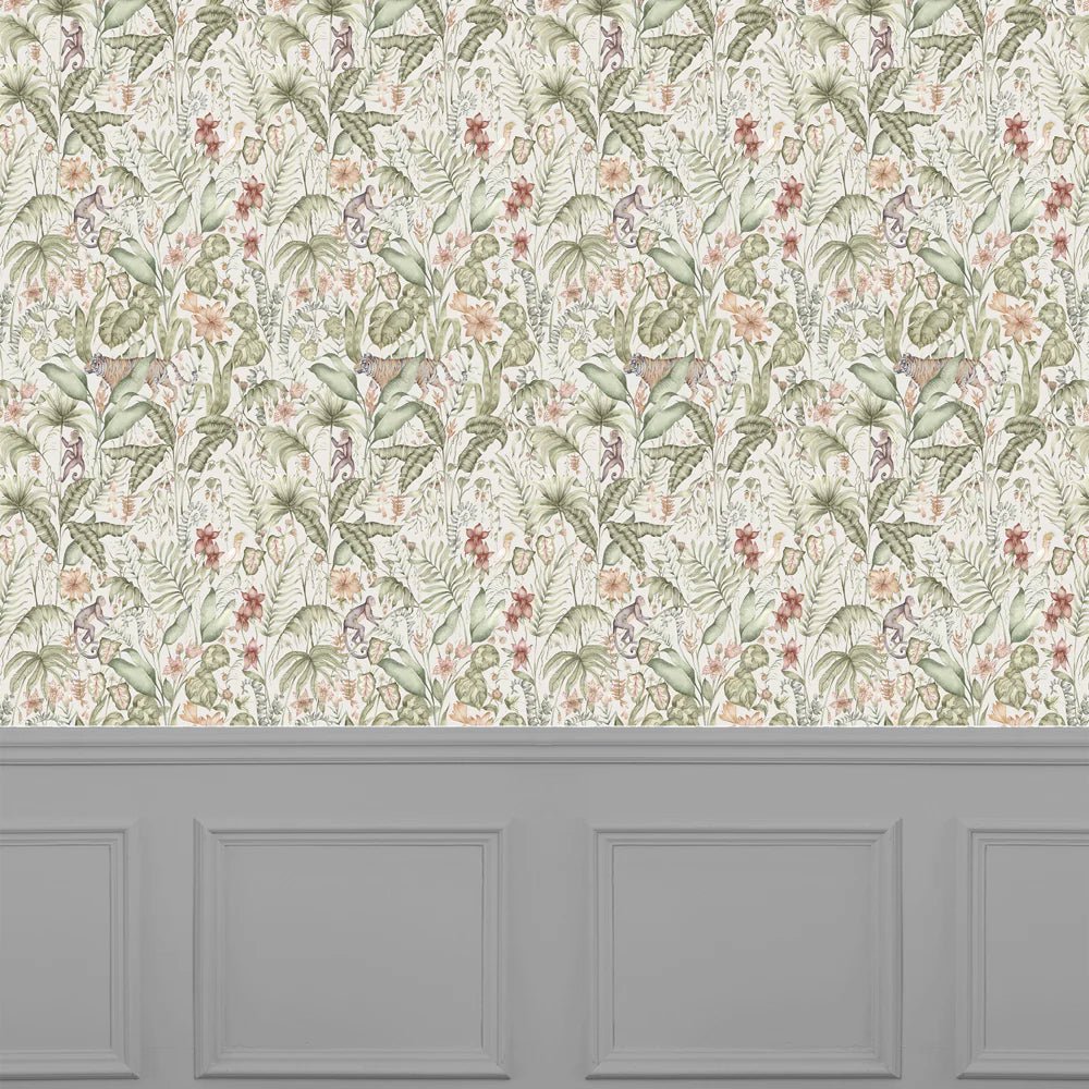 Tropical Utopia Wallpaper - Moss - Voyage Maison - TRUTOPI/WPO/MOS - Premier Wallcovering