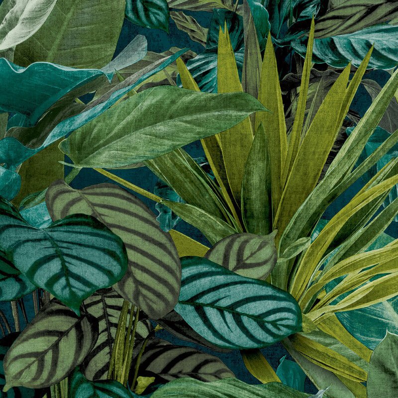 Tropical Vista Wallpaper - Green - Grandeco - WL2001 - Premier Wallcovering